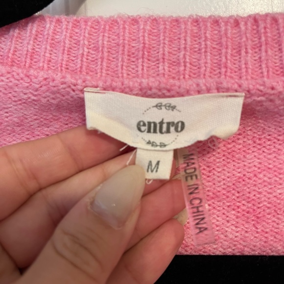 Pink Entro Ruffle Sweater - Picture 5 of 6